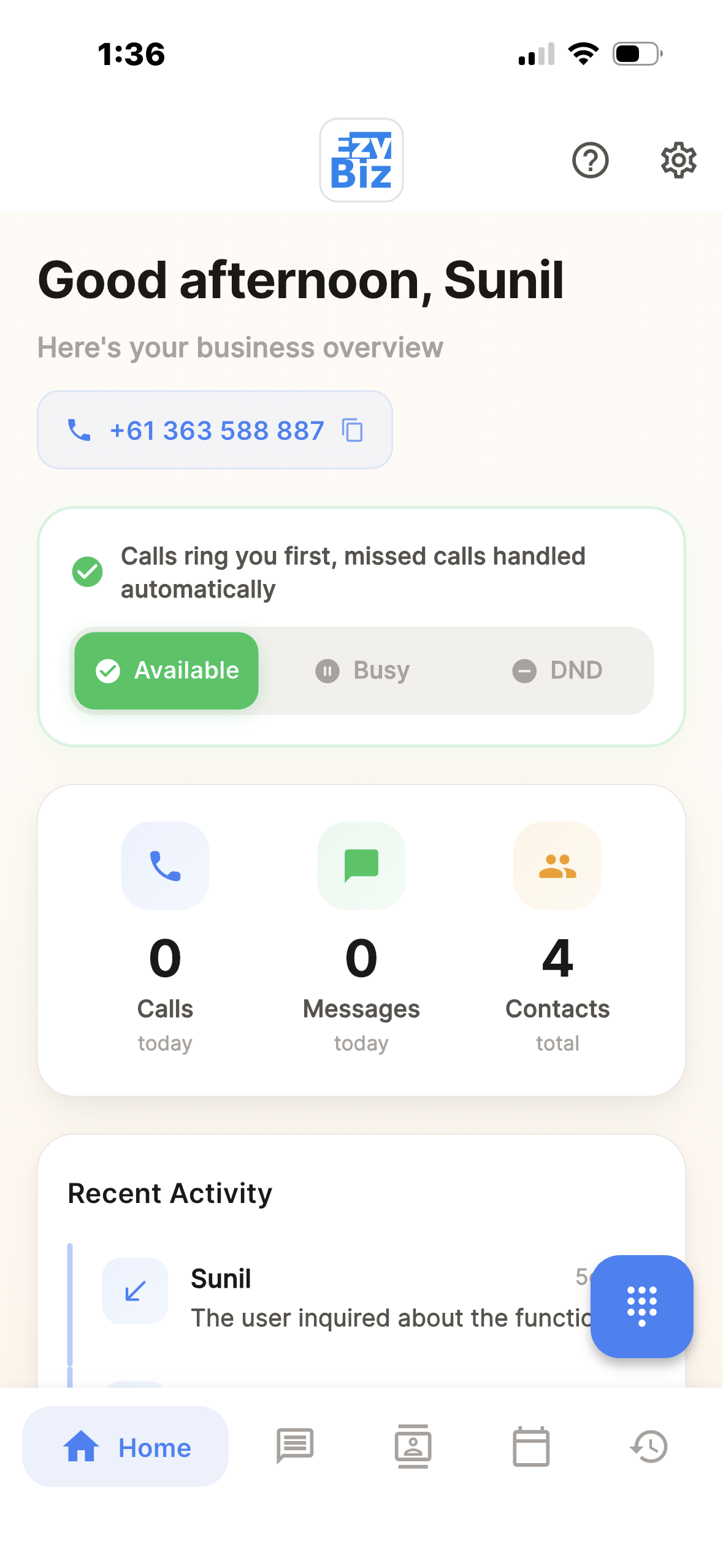 EzyBiz app — Available